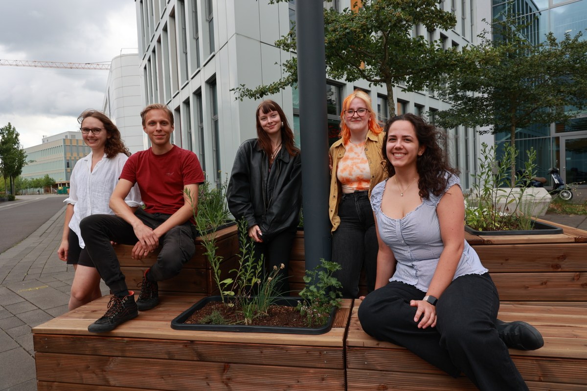 von links: Katharina Axtmann, Simon Korswird, Sara Wollters, Pauline Kalle, Nina Michlmayr