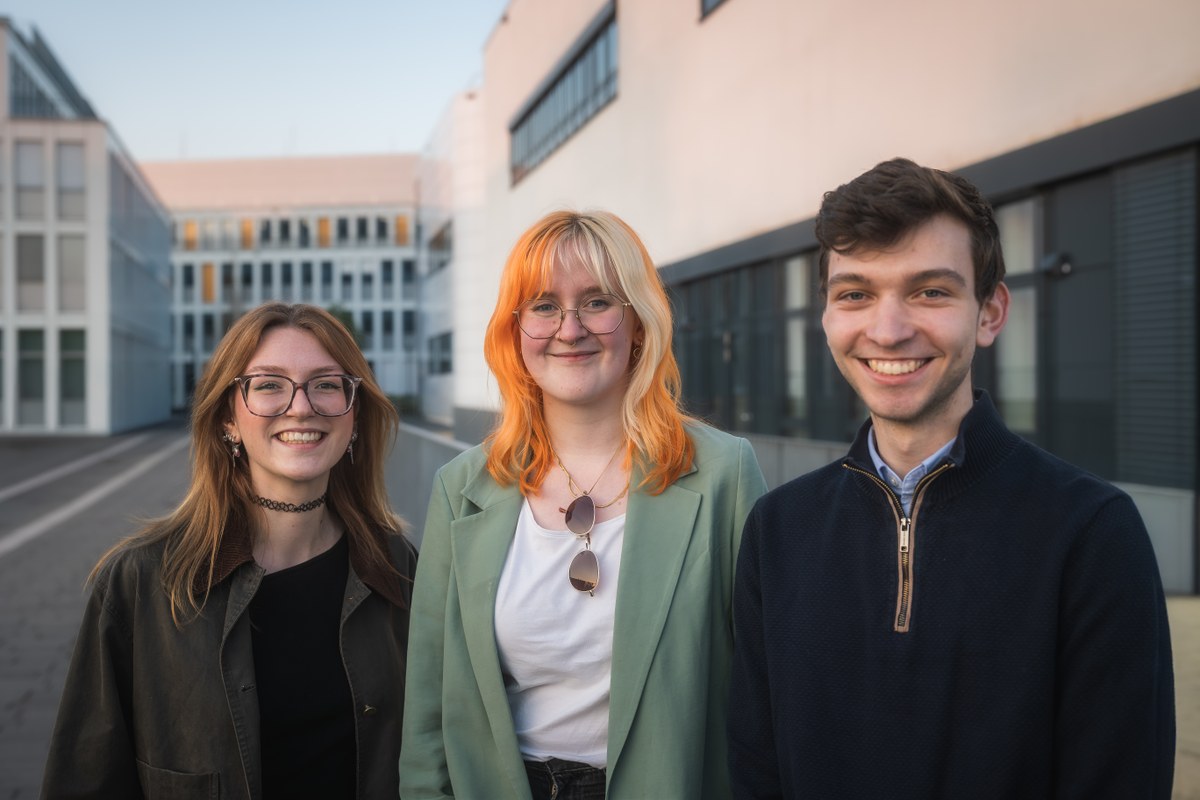 vlnr. Lena Smeets, Pauline Kalle, Luc Augustin